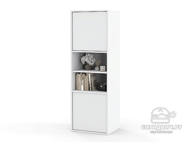 Пенал 50х150 grand "Лаворо" (Белый / Белый) /1640