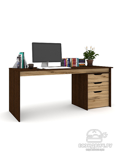 Стол письменный 1,8 S grand "Лаворо" (Венге / Дуб вотан) /1919